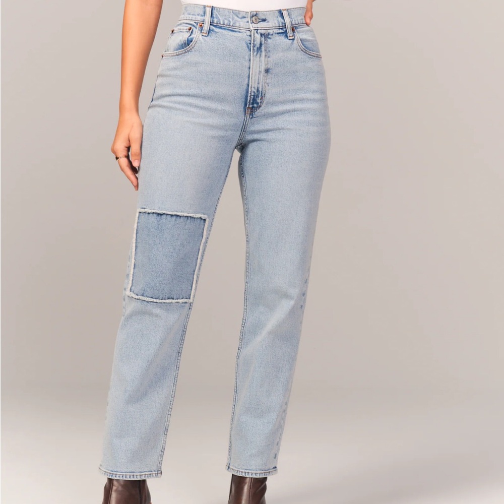 Abercrombie Ankle Straight High Rise
